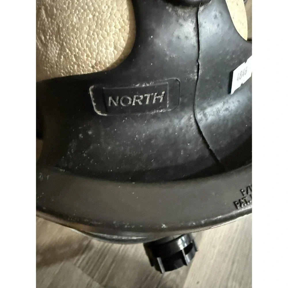 Vintage North Full Face Respirator Mask with Hose Black Industrial Safety Gear